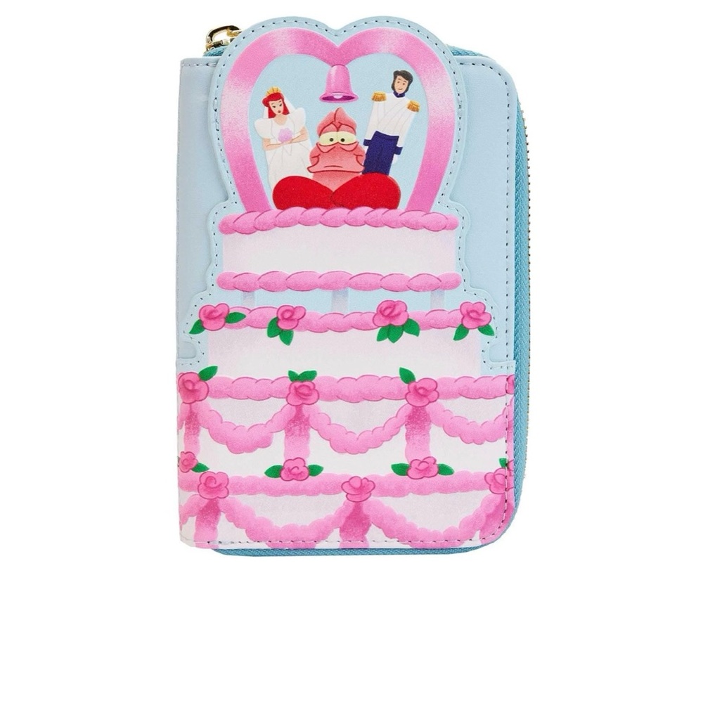 This is a Loungefly Disney 🏰 The Little Mermaid Wedding Cake Wallet.